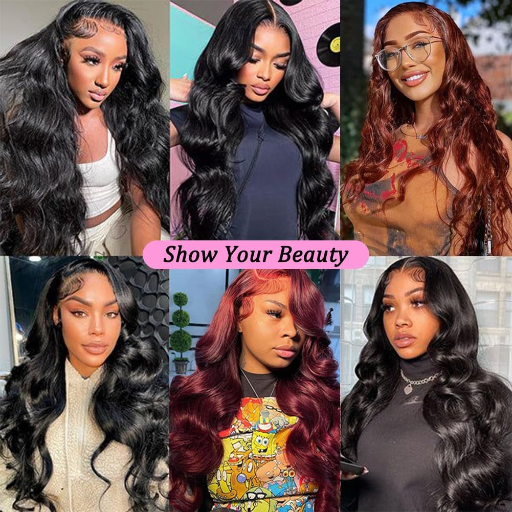 Human Hair Bundles 16 18 20 22 Inch Body Wave Bundles Human Hair 12A 100% Unprocessed Brazilian Virgin Human Hair 4 Bundles Human Hair Body Wave Human Hair Bundles Natural Color Human Hair Extensions