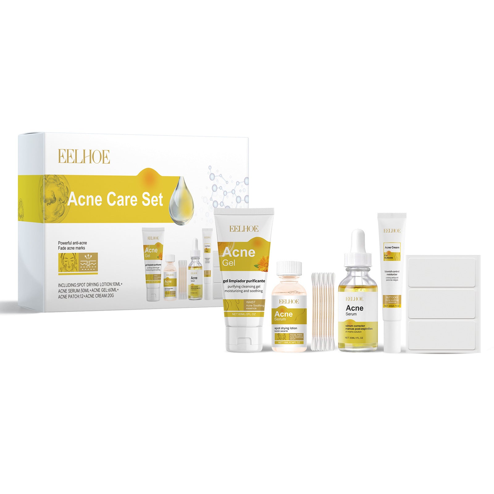 Acne Skin Skin Care Set Care Tender